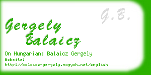 gergely balaicz business card